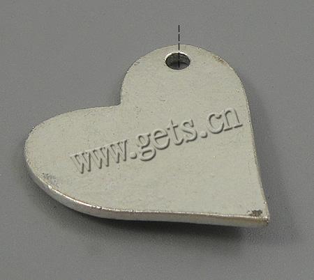 Zinc Alloy Enamel Pendants, Heart, plated, with heart pattern, more colors for choice, 37x35x4mm, Hole:Approx 3mm, Sold By PC