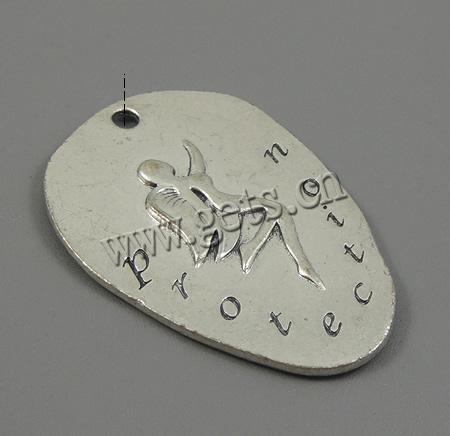 Zink Legierung Emaille Anhänger , Zinklegierung, plattiert, keine, 35x49x3mm, Bohrung:ca. 3mm, verkauft von PC