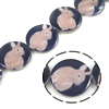 Fancy Printing Shell Beads, Freshwater Shell, Coin Approx 1mm Approx 15 Inch 