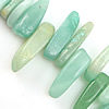 Gemstone Chips, Amazonite, 5-9x14-20mm Approx 1mm .5 Inch 