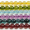 Abalorios de Cuarzo Craquelado, Esférico, natural, más colores para la opción, 10mm, agujero:aproximado 1mm, longitud:15 Inch, aproximado 37PCs/Sarta, Vendido por Sarta