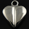 Stainless Steel Tag Charm, Heart, Customized, original color Approx 1.5mm 