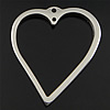 Stainless Steel Heart Pendants, original color Approx 1mm 