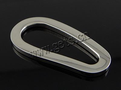 Stainless Steel Linking Ring, Teardrop, Customized, more colors for choice, 31x17x2mm, 3mm, Sold By PC