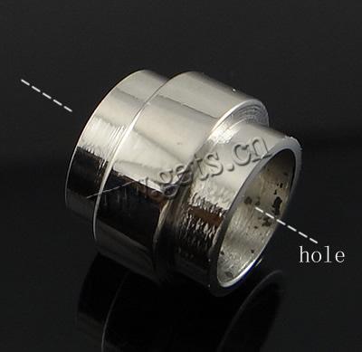 ステンレス　チューブ ビーズ, ステンレス, チューブ形, カスタマイズ, オリジナルカラー, 8x10mm, 穴:約 6.5mm, 売り手 パソコン