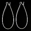 Brass Kidney Earwires, plated 