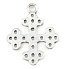 Zinc Alloy Cross Pendants, plated Approx 4mm 