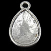 Zinc Alloy Pendant Cabochon Setting, Teardrop nickel, lead & cadmium free Approx 3mm 