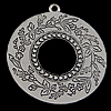 Zinc Alloy Flat Round Pendants, plated nickel, lead & cadmium free Approx 2mm 