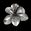 Zinklegierung Blume Anhänger, plattiert, 6 Blumenblätter, keine, frei von Nickel, Blei & Kadmium, 56x54x12mm, Bohrung:ca. 8x4.5mm, verkauft von PC