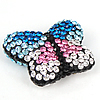 Perles d'argile Pave strass, Clay Pave, papillon, avec les strass tchèques, multicolore Environ 2mm, Vendu par PC