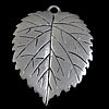 Pendentifs feuilles en alliage de zinc , plus de couleurs à choisir, protéger l'environnement, sans nickel, plomb et cadmium Environ 2mm, Vendu par PC