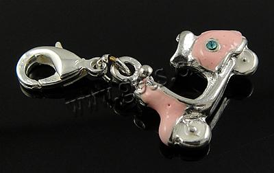 Zink Legierung Emaille Anhänger , Zinklegierung, Messing Karabinerverschluss, Motorrad, plattiert, keine, 19x15x6mm, 12x6x3mm, verkauft von PC