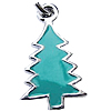 Pendentifs de Noël en alliage de zinc, arbre de noël, Placage, émail, plus de couleurs à choisir, sans plomb et nickel Vendu par PC