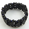 Lava Bead Bracelet, Triangle, 22-25x12-13mm Inch 