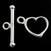 Fermoir cabillot en argent sterling, argent sterling 925, coeur, à un fil, plus de couleurs à choisir Environ 2mm, Vendu par fixé