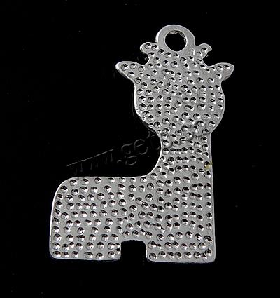 Zinc Alloy Enamel Pendants, Deer, plated, more colors for choice, 23x16x1.7mm, Hole:Approx 2mm, Sold By PC