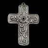 Zinc Alloy Cross Pendants, plated Approx 2mm, Approx 