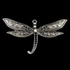 Zinc Alloy Pendant Rhinestone Setting, Dragonfly, plated nickel, lead & cadmium free Approx 3mm 