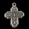 Zinc Alloy Cross Pendants, plated Approx 1mm, Approx 