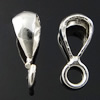 Sterling Silber Schleife Bail, 925 Sterling Silber, plattiert, keine, 12x3.5mm, Bohrung:ca. 2.5mm, verkauft von PC