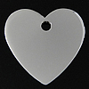 Sterling Silver Heart Pendants, 925 Sterling Silver, plated Approx 2mm 