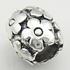 Zinc Alloy European Beads, Drum, plated, without troll Approx 4.5mm 