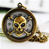 Collar De Reloj, aleación de zinc, Calavera, longitud:aproximado 31 Inch, Vendido por Sarta