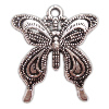 Zinc Alloy Animal Pendants, Butterfly, plated nickel, lead & cadmium free Approx 2.5mm, Approx 