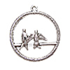 Zinc Alloy Animal Pendants, Bird, plated nickel, lead & cadmium free Approx 2mm, Approx 