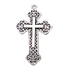 Zinc Alloy Cross Pendants, plated Approx 2mm, Approx 