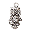 Zinc Alloy Animal Pendants, Owl, plated nickel, lead & cadmium free Approx 1.5mm, Approx 