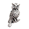 Zinc Alloy Animal Pendants, Owl, plated nickel, lead & cadmium free Approx 1mm, Approx 