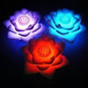 LED Colorful Night Lamp, PVC Plastic, Flower 