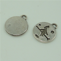 Zinc Alloy Flat Round Pendants, plated cadmium free Approx 