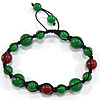 Edelstein Woven Ball Armbänder, Jade, mit Nylonschnur, handgemacht, Grade A, 8-12mm, Länge:ca. 6-9 ZollInch, verkauft von Strang