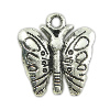 Zinc Alloy Animal Pendants, Butterfly, plated nickel, lead & cadmium free Approx 2mm, Approx 