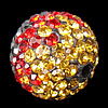 Perles d'argile Pave strass, Clay Pave, Rond, normes différentes pour le choix & avec les strass de Moyen-Orient, multicolore, Vendu par PC