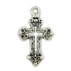 Zinc Alloy Cross Pendants, plated Approx 2mm, Approx 