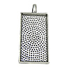 Zinc Alloy Pendant Cabochon Setting, Rectangle cadmium free Approx Approx 