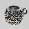 Zinc Alloy Bail Beads, Rondelle, plated Approx 2mm 