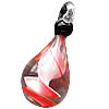 Lampwork Pendants, Teardrop, handmade, red Approx 5mm 