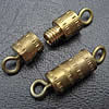 Brass Screw Clasp, plated, single-strand Approx 2mm 