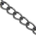 Iron Twist Oval Chain, plated [