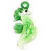 Pendentifs Murano fleur intérieur, chalumeau, hippocampe, fleur intérieure, plus de couleurs à choisir Environ 6mm, Vendu par PC