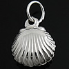 Pendentifs en argent, argent sterling 925, avec coquille, coquille, Placage, plus de couleurs à choisir Environ 3.5mm, Vendu par PC