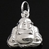 Pendentifs animaux en argent, argent sterling 925, bouddha, Placage, plus de couleurs à choisir Environ 3.5mm, Vendu par PC