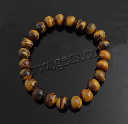 Tiger Eye Stone Bracelets, more sizes for choice, Length:7.5 Inch, Sold By Strand