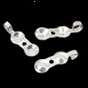 Sterling Silber Perle Tipp, 925 Sterling Silber, plattiert, keine, 12x3.7mm, 3mm, Bohrung:ca. 1mm, verkauft von PC