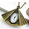 Watch Necklace, Zinc Alloy, Fan Approx 31 Inch 